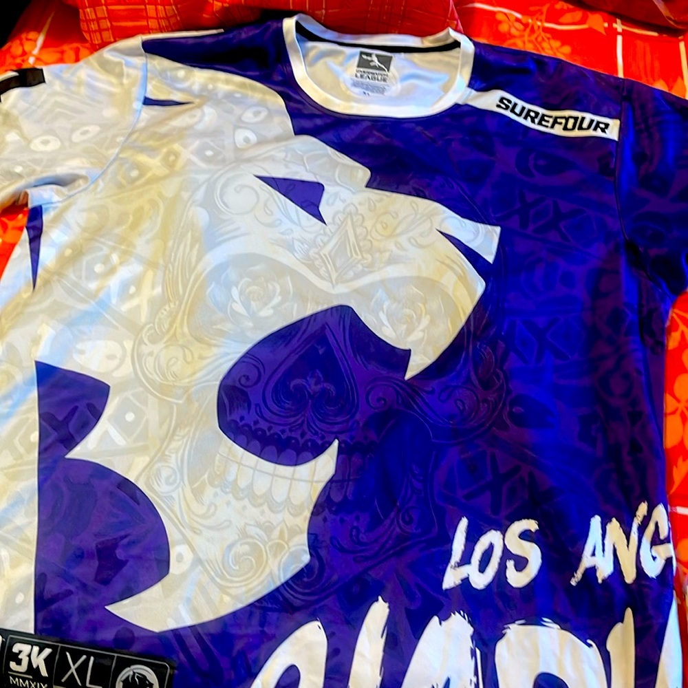 2 LOS ANGELES GLADIATOR SUREFOUR #4 SPORTS JERSEYs BRAND NEW  XL